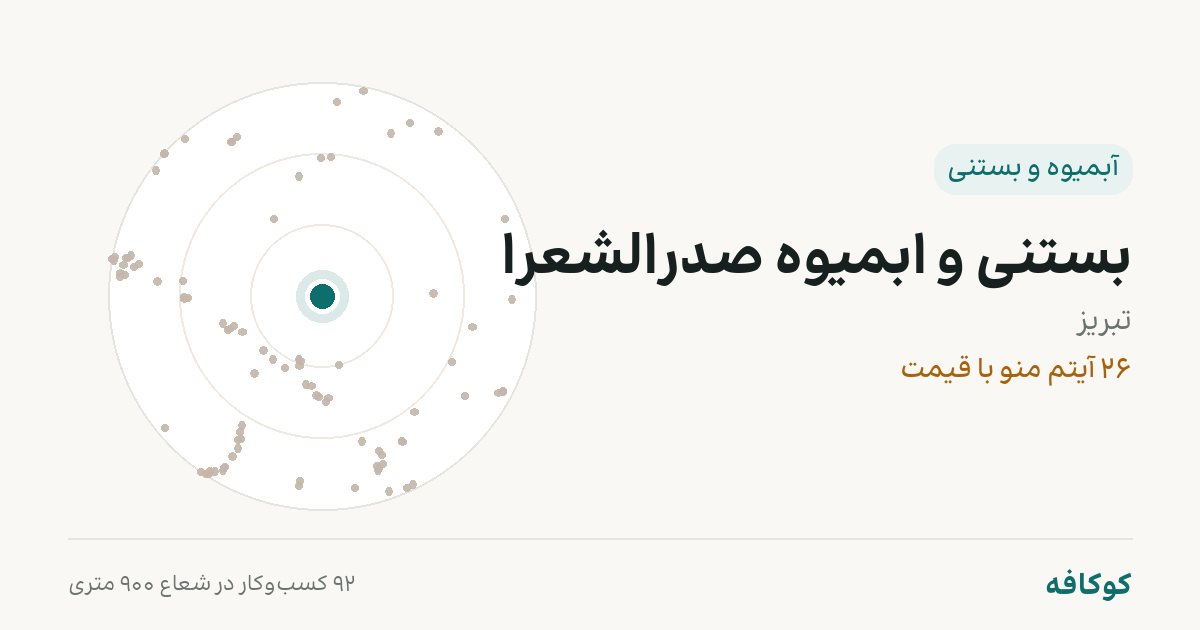 بستنی و ابمیوه صدرالشعرا