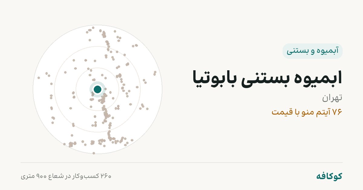 ابمیوه بستنی بابوتیا