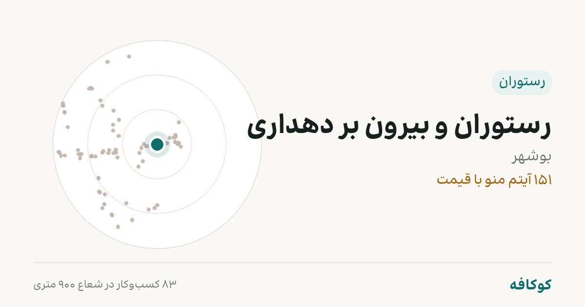 رستوران و بیرون بر دهداری