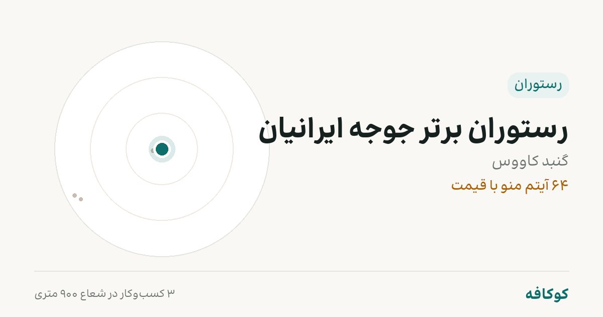 رستوران برتر جوجه ایرانیان