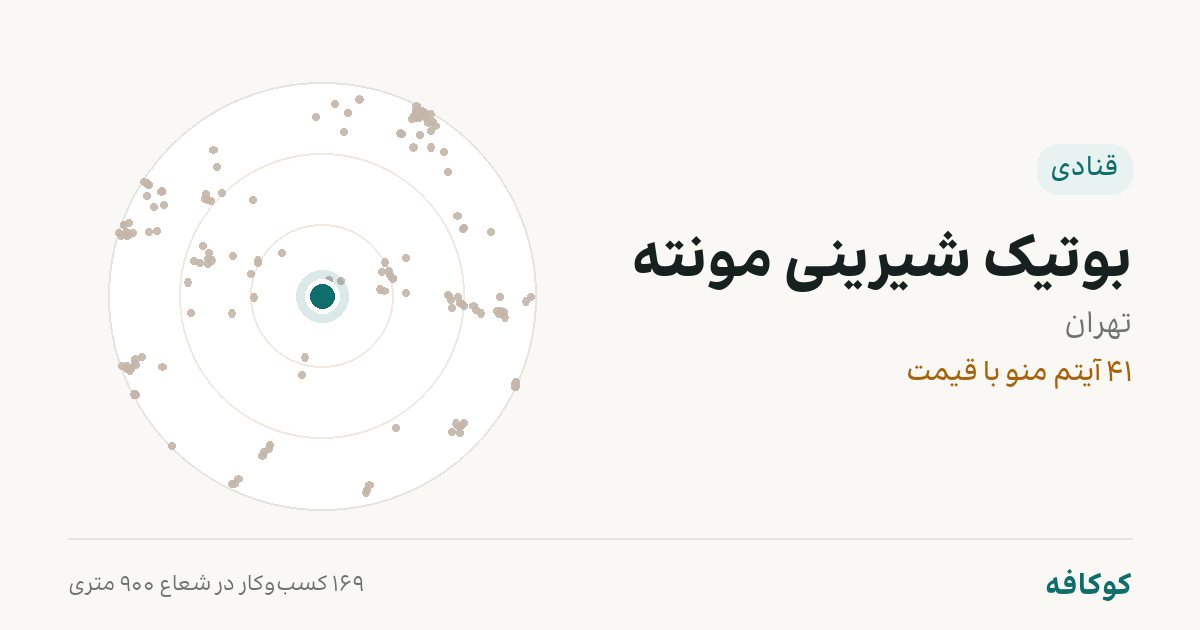 بوتیک شیرینی مونته