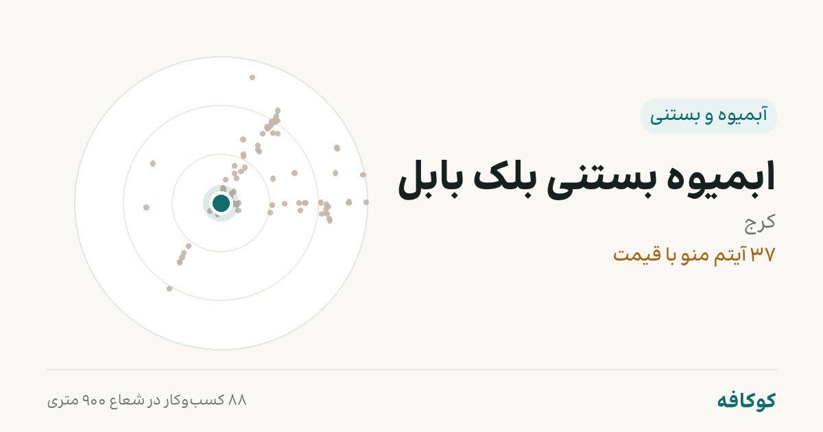 ابمیوه بستنی بلک بابل