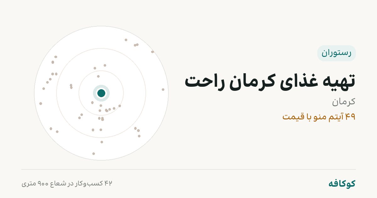 تهیه غذای کرمان راحت