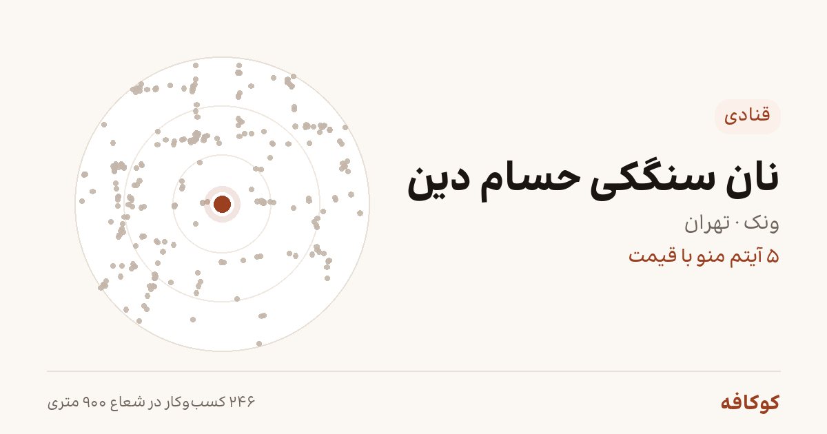 نان سنگکی حسام دین