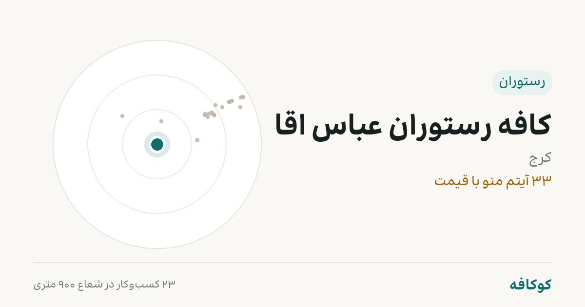کافه رستوران عباس اقا