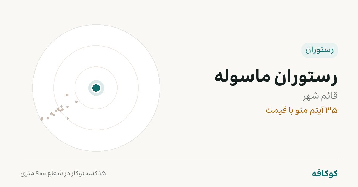 رستوران ماسوله