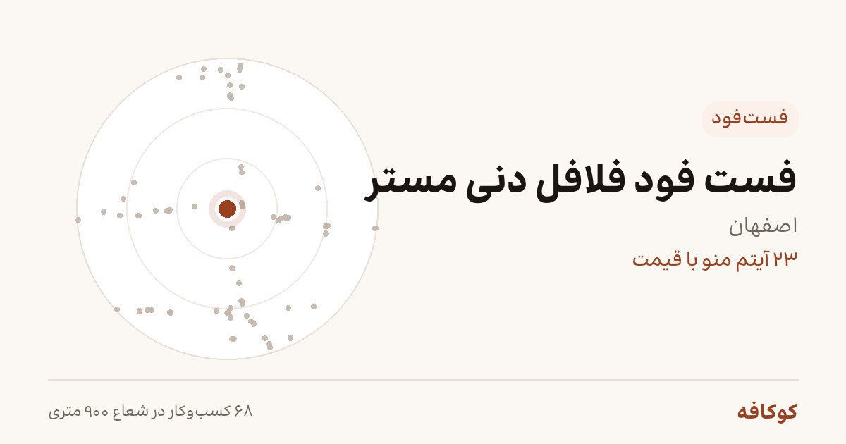 فست فود فلافل دنی مستر