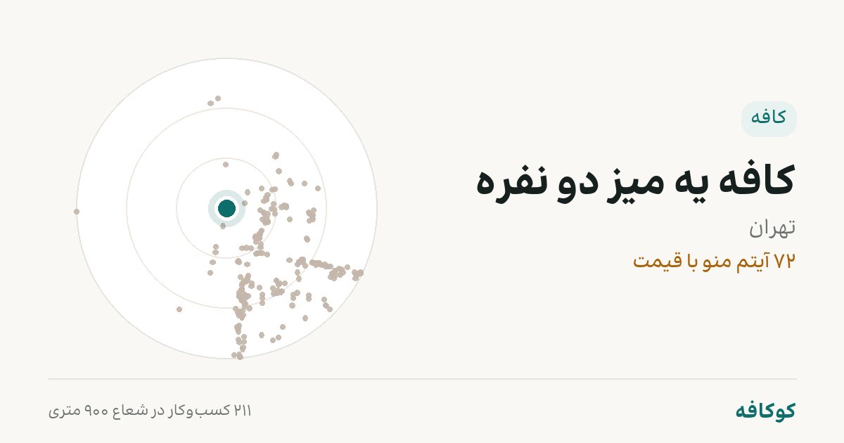 کافه یه میز دو نفره